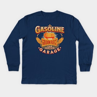 Gas Gasoline Garage Car Service Kids Long Sleeve T-Shirt